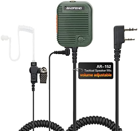 Baofeng Katonai Hangerő Állítható, Hangszóró, Mikrofon, 3,5 mm-es Vevő/Figyelj Csak Felügyeleti Akusztikus Cső Fülhallgatót Baofeng