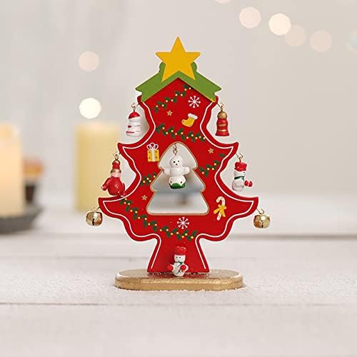 XIOS Karácsonyi Dekoráció 2022 Mesterséges karácsonyfa DIY Mini karácsonyfa Asztal Fából készült karácsonyfa Díszítés Gyermekek Karácsonyi