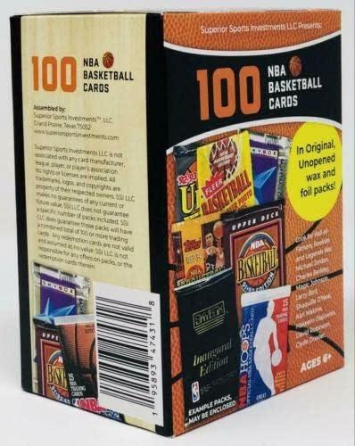 Superior Sports Investments KFT 100 NBA Kosárlabda lap Eredeti Blaster Box - Aláíratlan Kosárlabda Kártyák