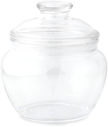 Huang Akril 40 Dekás Akril Cookie Jar a Fedél | Patikus Jar | BPA-Mentes, majd Törni-Bizonyíték | Nagy Candy Büfé, Dekoratív Kijelző