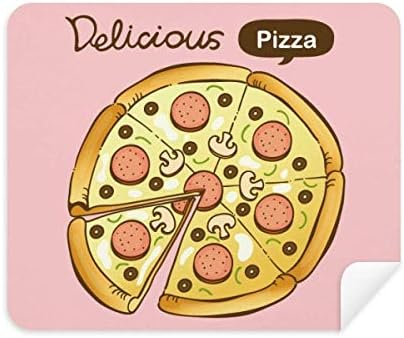 Kolbász, Gomba Pizza Olaszország Élelmiszerek tisztítókendővel Képernyő Tisztító 2db Velúr Szövet