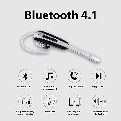 V+ TEK STYZ Fülhallgató Kompatibilis az Asus ROG Telefon 6D Fül Vezeték nélküli Bluetooth zajszűrő Fülhallgató (Fekete/Ezüst)