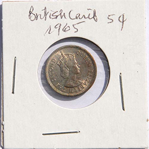 1965 KN Kelet-Karibi Államok AGolden Hind 10 Cent az Érme Jó