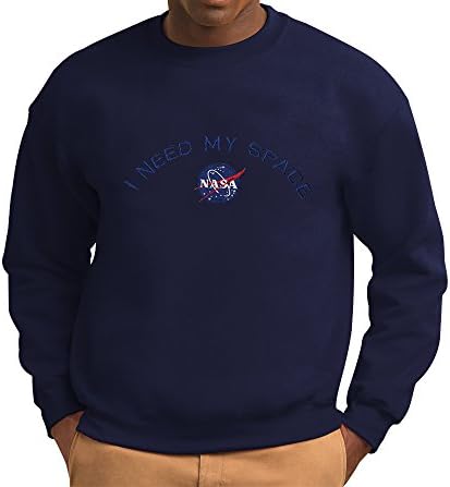 A férfiak a NASA én, Kell A Hely Jelvény Hímzett Sleeve Pulóver