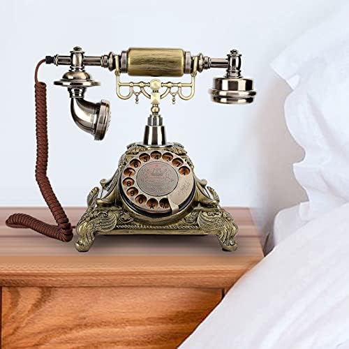 Vintage Retro Telefon, Vintage Telefon, Bevált Klasszikus, Vezetékes Telefon Gyanta Klasszikus Lemezjátszó Tárcsa Antik Vezetékes