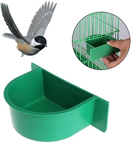 Madáretető Víz, Élelmiszer Takarmányozási Papagáj Galamb Újrahasználható Műanyag Tál Inni Cage Eszköz