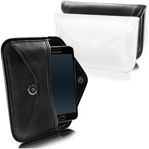 BoxWave Esetben Kompatibilis a Sharp Aquos S3 (a bíróság által BoxWave) - Elite Leather Messenger, Táska, műbőr tok Boríték Design Sharp