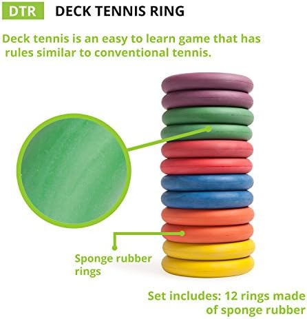 Bajnok Sport teniszezés Gyűrűk: Kerti Party, Beach & Játszótér Játék Felnőtteknek, Gyerekeknek & Családok - 12 Gumi Lemezek