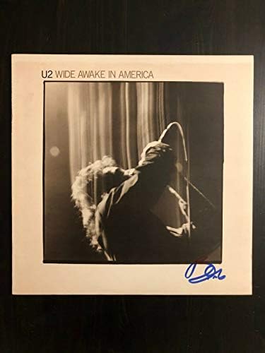 BONO a U2 ALÁÍRT AUTOGRAM - VINIL lemezen szereplő LP - ÉBREN AMERIKÁBAN BECKETT