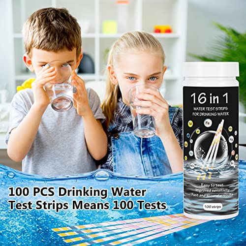 16 1 Ivóvíz-Készletet, Víz Vizsgálati Készletek Ivóvíz 100 DB vízminőség tesztcsíkok Akkor Érintse meg a Víz Könnyen Vizsgálat