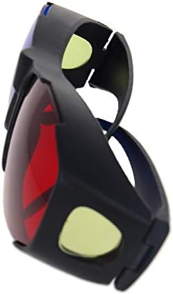 Bettomshin Piros-Kék 3D GlassesPlastic Keret Fekete Gyanta Objektív 3D-s Film, Játék-Extra Frissítés Stílus 1db