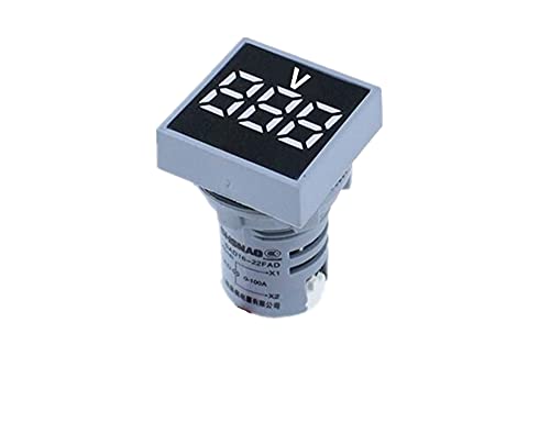 BEFIA 22mm Mini Digitális Voltmérő Tér AC 20-500V Voltos Feszültség Teszter Méter Power LED Kijelző Kijelző ( Szín : Zöld )