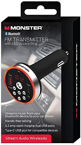 Szörny Led Akcentussal Bluetooth FM Transmitter