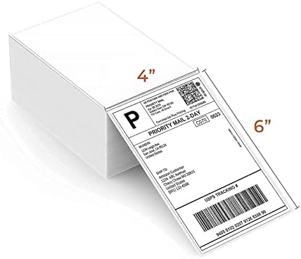 MUNBYN P941 Szállítási Címke Nyomtató 4x6 Címke Nyomtató Szállítási Csomagok Thermal Közvetlen Szállítási Címke (Csomag 500
