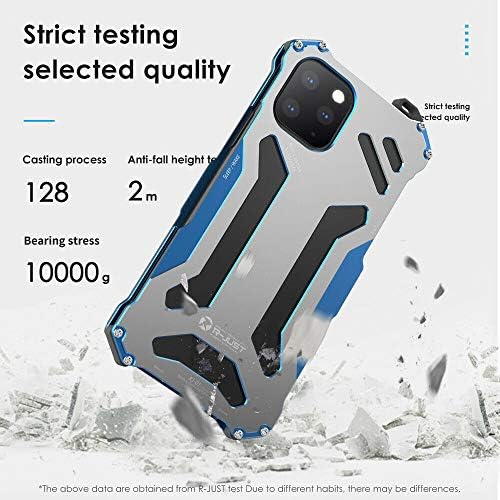 Új Prémium Ultra Slim Alufelni Páncél Shell Fém Alumínium Telefon tok iPhone 11 Pro Max (Kék, iPhone 11 Pro)
