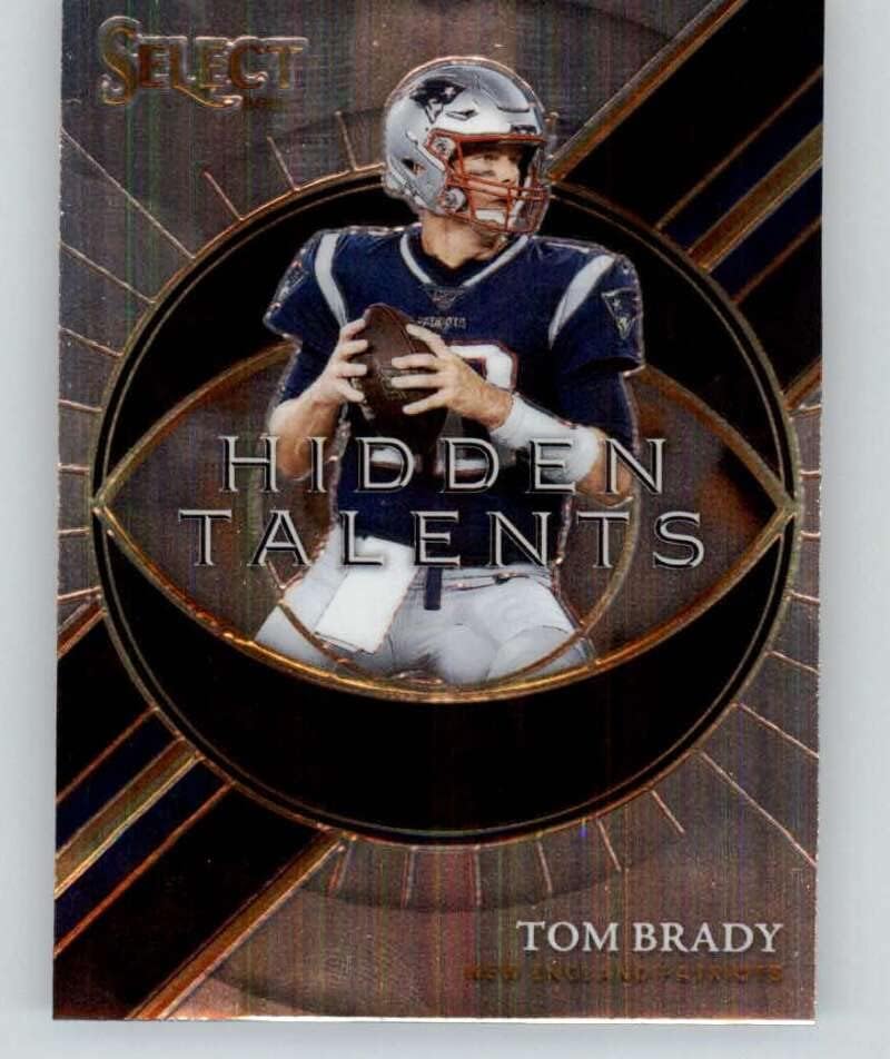 2021 Panini Válasszuk a Rejtett Tehetségek 1 Tom Brady, a New England Patriots az NFL Labdarúgó-Trading Card