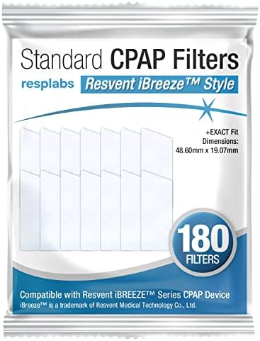 resplabs CPAP Szűrők - Kompatibilis A Resvent iBreeze Gép - 180 Szűrő Csomag