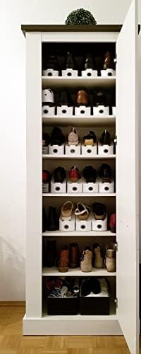 WENKO Organizadores para Zapatos, 4 uds. Cipősszekrény, 11, 5 x 15 x 29 cm-es, Sötét Szürke