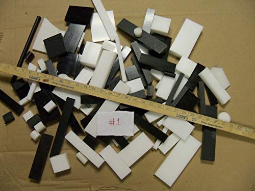 Válogatott Műanyag Delrin/Acetal Sok, White & Black Adatlap & Blokk 100+ Db CNC