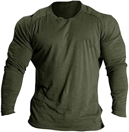 Férfi Plus Size Hosszú Ujjú Sleeve T-Shirt, Testépítés, Edzőtermi Edzés, Blúzok Egyszerű Csípő Pulóver
