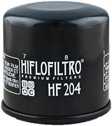 HiFloFiltro HF204RC Fekete RC Nagy Teljesítményű Prémium Olaj Szűrő, Egységes