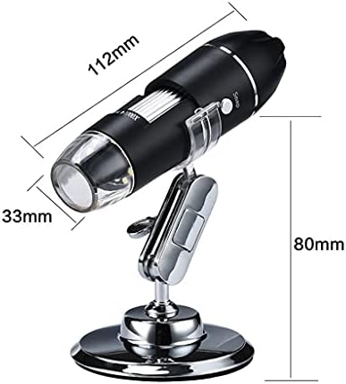 MJWDP Állítható 1600X 3 in 1 USB Digitális Mikroszkóp C-Típusú Elektronikus Mikroszkóp Kamera 8 LED Zoom Nagyítás (Szín :