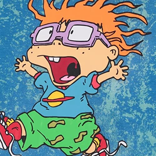 Nickelodeon Férfi Tie-Dye 90-es Rajzfilm Karakter Poszter Design Póló