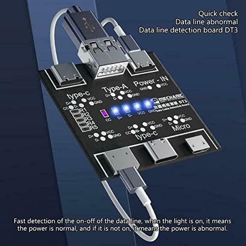 Gyorsan Felismerni DT3 USB-Kábel Teszter Gyorsan Érzékelő Eszköz PCB-Testület, a Mikro-C Típus