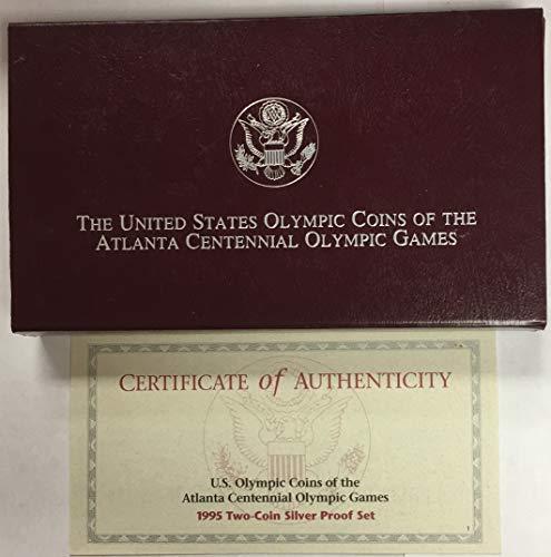 1995 P Atlanta Centenáriumi Olimpiai - Vak Futó & Torna Készlet Két Érmék Emlékérmék Bizonyíték