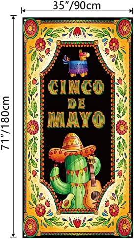Cinco De Mayo Dekoráció Cinco De Mayo Ajtót Borító Mexikói Veranda Alá Mexikói Banner Fiesta Party kellék Cinco De Mayo, a Dekoráció
