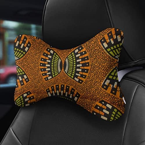 Afrikai Ankara Minta Autó Nyak Párna 2 DB Kényelmes Auto Fej Többi Párna Lélegző Memória Hab Autó Ülés Párna