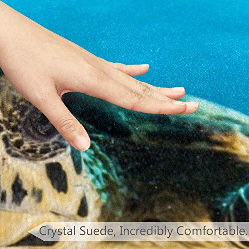 Kis Teknős Arcát, a Kajmán-szigeteken, Csúszásmentes Lábtörlő 23.6 Kerek Szőnyeg, Szőnyegek Szőnyeg Gyerekeknek Hálószoba Baba Szoba