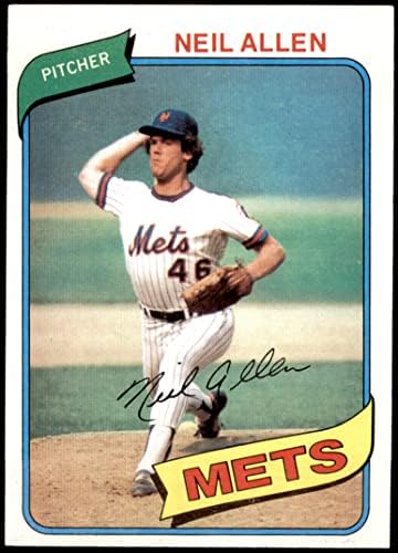 1980 Topps 94 Neil Allen a New York Mets (Baseball Kártya) NM Mets