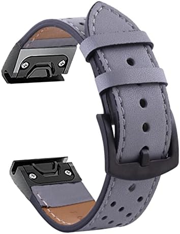 AHGDDA 26mm 22mm gyorskioldó Watchband a Garmin Fenix 6X 6X Pro 935 3HR Bőr Easyfit Csukló Pánt a Fenix 6 6 Pro 5 5X Plusz (Szín :
