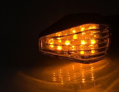 MotorToGo Szén-LED-es Motorkerékpár-indexet Szemellenző Mutatók Szemellenző indexet, Lámpák Kompatibilis 2015-Honda CBR600RR