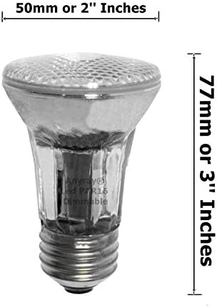 Anyray PAR16 Szabályozható LED Izzó Közepes Csavar E26 5W Fényes (hideg Fehér 6000K)