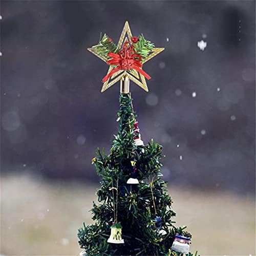 GFDFD karácsonyfa Tetején Csillag Dísz Üreges ötágú Csillag Medál Karácsonyi Csillogás Csillag, Hópehely csúcsdíszt az Otthoni Buli