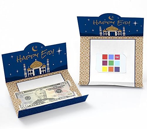 Ramadan - Eid Mubarak Pénz, Ajándék Kártya Tulajdonosai - Készlet 8
