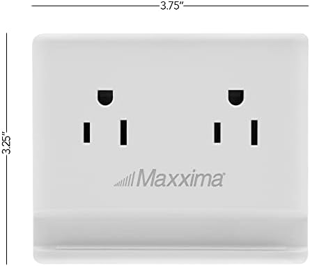 Maxxima 4 Outlet Asztali elosztó, 3 USB Típus-C/A Töltés Portok 3.4., Telefon/Tablet-Tartó, 5' Hosszabbító Éjjeliszekrény, töltőállomás,