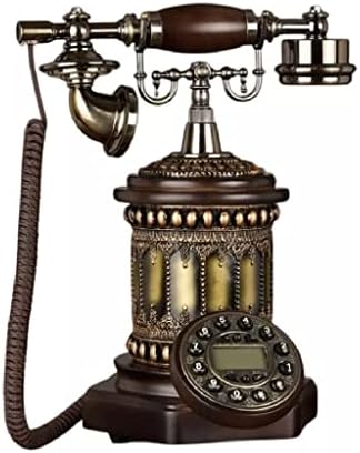 XDCHLK Antik Vezetékes Hívófél-AZONOSÍTÓ Vezetékes Otthoni Telefon Vintage, Klasszikus Haza Hengeres Vezetékes Telefon Home Office Art Ajándék