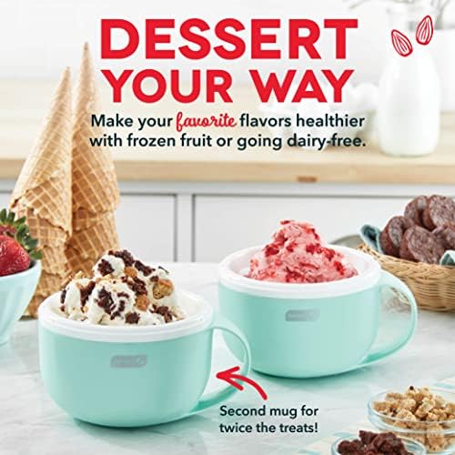 DASH A Bögre fagylalt Készítő, fagylalt, Fagyi, Jégkrém, Fagyasztott Joghurt, valamint az Egyéni Mix-Inek, a (2) Tálak