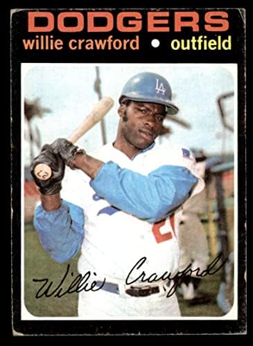 1971 Topps 519 Willie Crawford Los Angeles Dodgers (Baseball Kártya) VG Dodgers