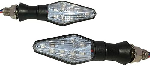 MotorToGo Fekete Szekvenciális Lámpa irányjelző Lámpák LED-es irányjelző Index Mutatók Kompatibilis a 2006-os Kawasaki Concours 1000
