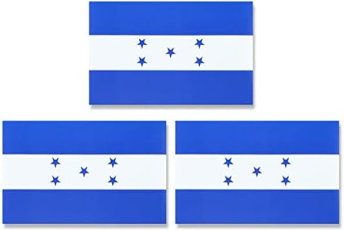 JBCD Honduras Hondurasi Zászló Mágnes Matrica - Autó TEREPJÁRÓ Teherautó (3 Pack, 3x5 Cm)