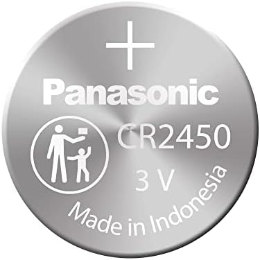 Panasonic CR2450 Elem, Lítium, 3 Voltos (Nom.), 620 anya, gombelem