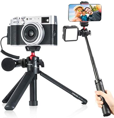 Ulanzi MT-16 Kamera Állvány tartó Állvány, Mini Asztali Állvány Önarckép Stick Hideg Cipő + ULANZI Okostelefon Videó Rig fogantyúval