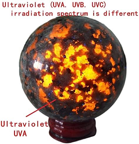 5A+ Természetes Kő Yooperlite kristálygömb Erős Csakra Energia Wicca Kristályok, Kövek Szféra Gyógyító Lelki, LJFFJL-3006 (Méret