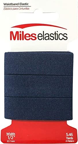 Miles Rugalmas Derék Rugalmas 1 (25,4 mm) által 5,46 Méterre(5 Méter) -Rózsaszín | Erős Szőtt Elasztikus/Mosható Gép pedig Dryable | Oeko-TEX