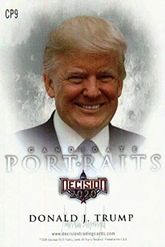 2020 Levél Határozat Jelölt Portrék CP9 Donald J. Trump Trading Card