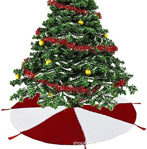 HUIJIE karácsonyfa Szoknya - Xmas Party Dekoráció Ajándék Kötött Tassel Piros, Fehér Fa, Szoknya, Nyaralás, Buli, Párna, Dísz